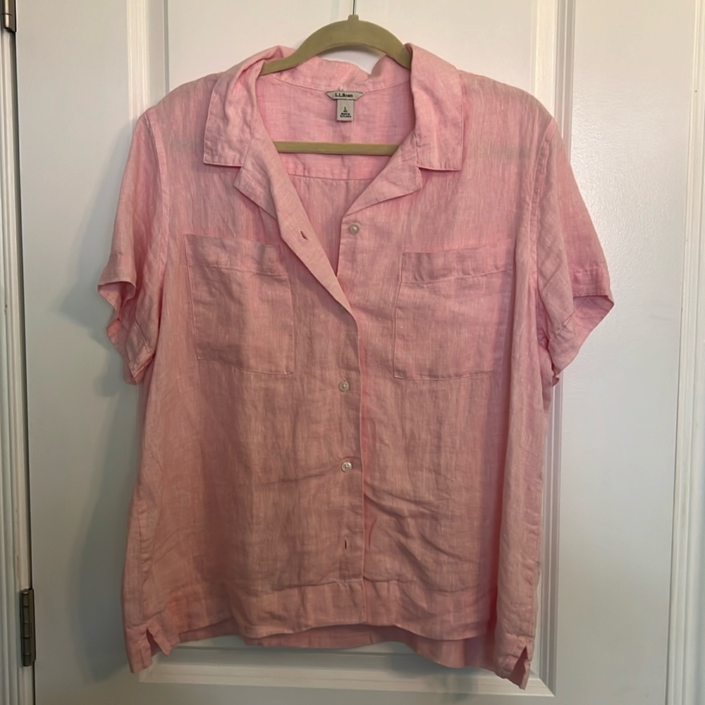LLBEAN LINEN TOP